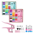 Набор многофункциональных застежек и 3 вида сменных плоскогубцев, 270 шт. T5 пластиковыхметаллических пуговицы для пришивания и одежды для рукоделия