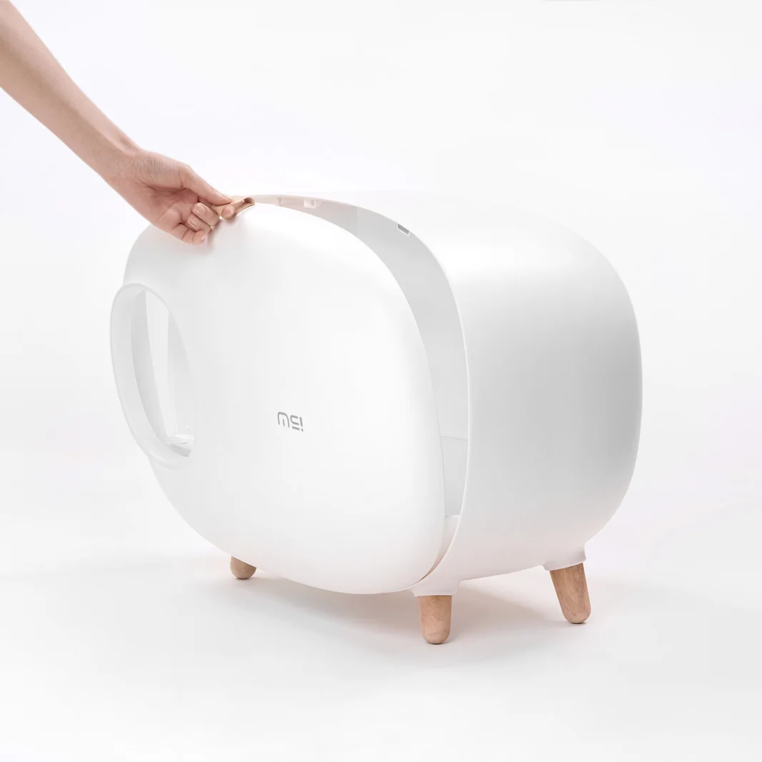 Очень Большой умывальник для кошачьих туалетов с защитой от брызг полностью