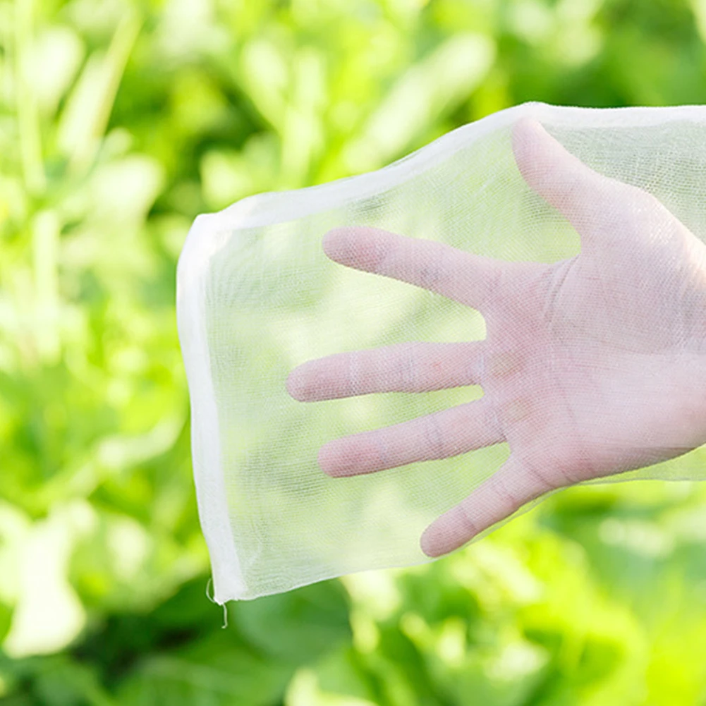 100 шт. садовое растение овощей фруктов защиты мешок белый анти-птица нейлоновой