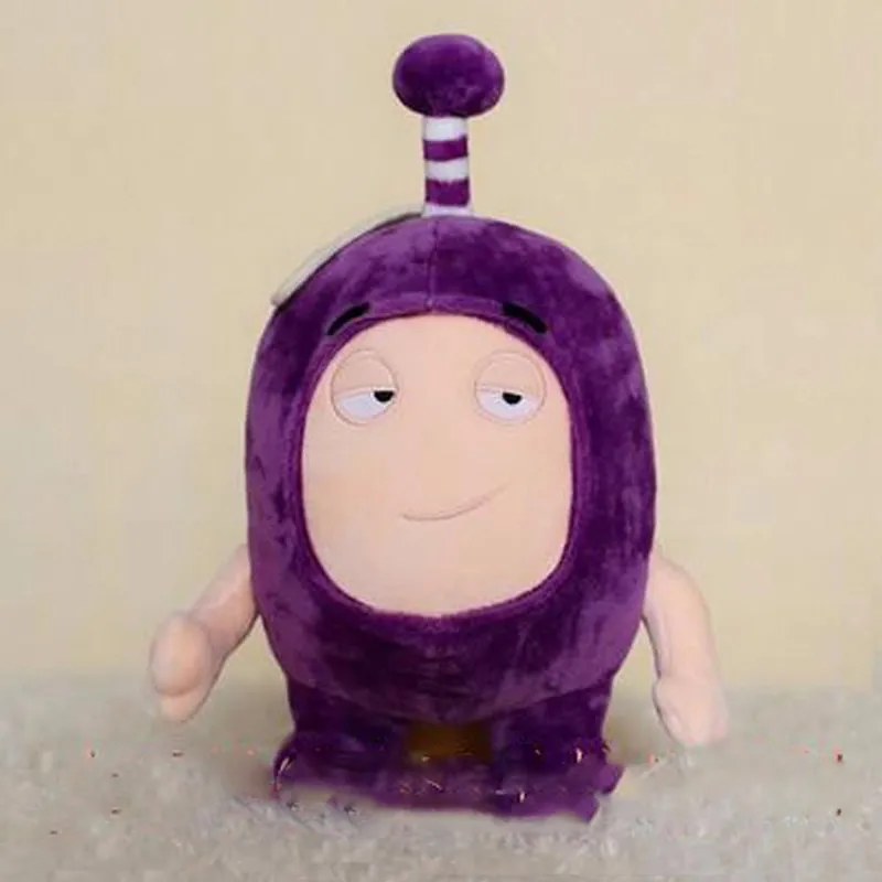 Фиолетовый 35 см Oddbods мультфильм предохранитель Джефф Ньют Odd ZEE Bods мягкие животные плюшевые животные куклы игрушки для детей Подарки - Цвет: Фиолетовый