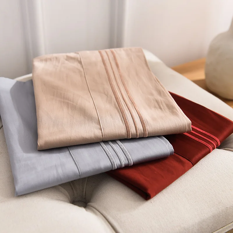 Funda de almohada de algod&oacute;n egipcio para dormir, funda de almohada bordada de buena calidad, cubre almohadas de casa, varios colores disponibles, # sw, 600TC-4