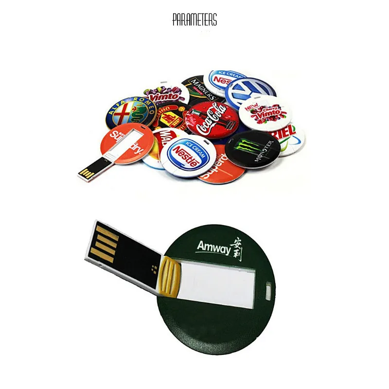 Популярный рекламный USB флеш-накопитель с круглой картой 8 ГБ 16 32 логотип на заказ