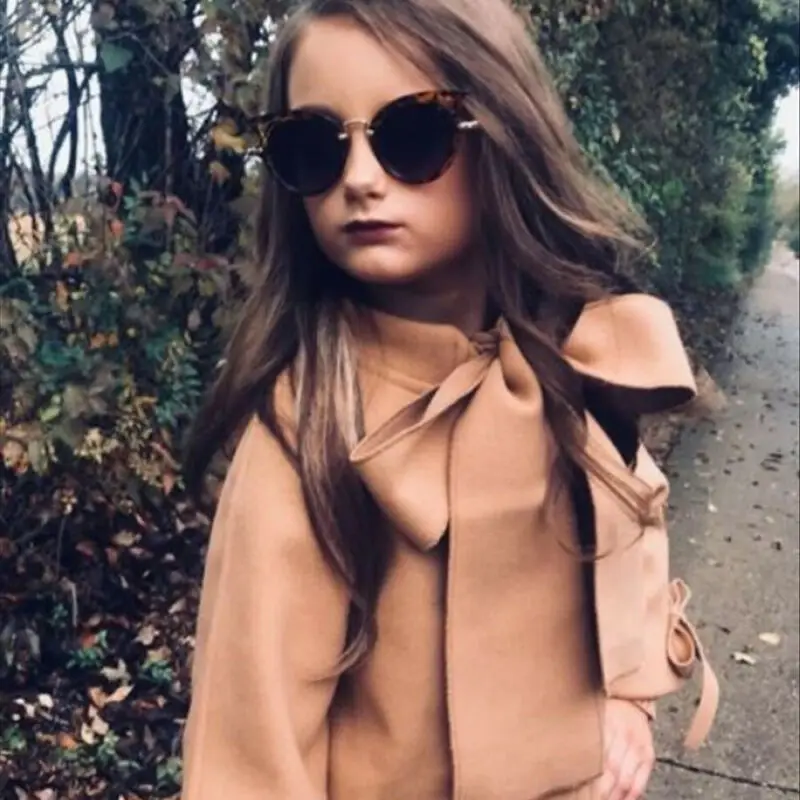 Pudcoco/Зимний теплый шерстяной плащ для маленьких девочек от 2 до 8 лет