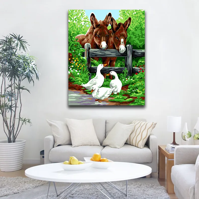 Набор для раскрашивания по номерам с рамкой|Картины номерам| |