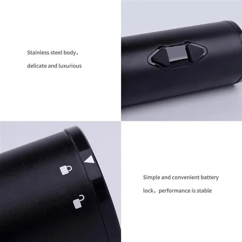 electric red wine corkscrew automatic grape wine bottle opener illuminated foil cutter take out cork kitchen gadgets keychain free global shipping