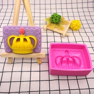 Изысканные DIY силиконовые формы для торта Корона ручной работы мыло Плесень