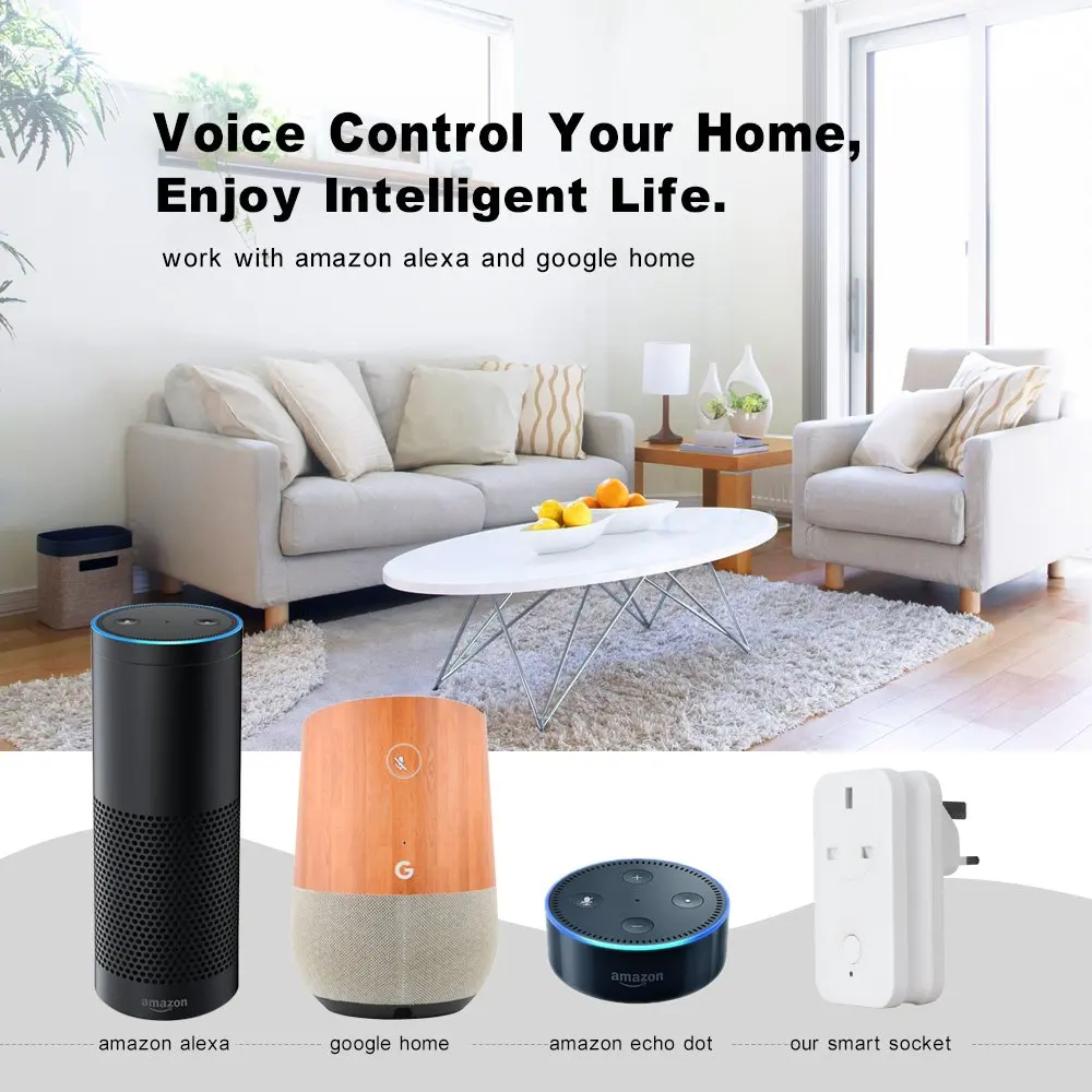 Умный дом WIFI переключатель Smart Socket для Apple Homekit ALexa Echo Google Home Адаптер ЕС США Siri Voice