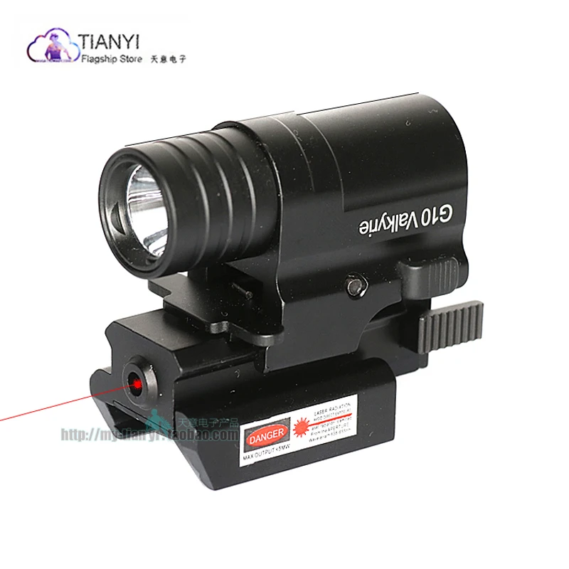 

Tactical rail multi-function CS super bright 20MM pickup laser small red dot aluminum alloy strong light lumen rechargeable LED