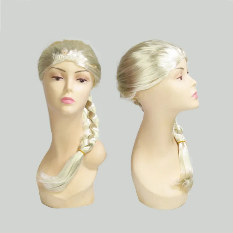 Ободок Эльзы Анны парики для косплея плетеная коса Снежная королева принцесса