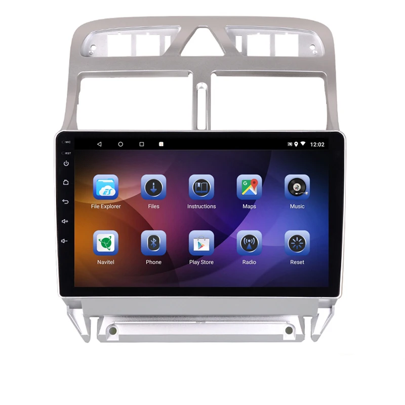 9 &quot4G RAM 8 ядер Android автомобильный DVD GPS навигация для peugeot 307 2002 до 2010 2012 2013 аудио