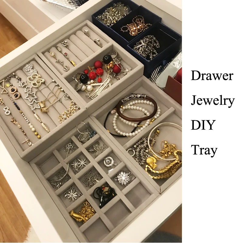 Jewelry Storage Tray Jewellery Organizer Earrings Holder Small Size Fit Most Room