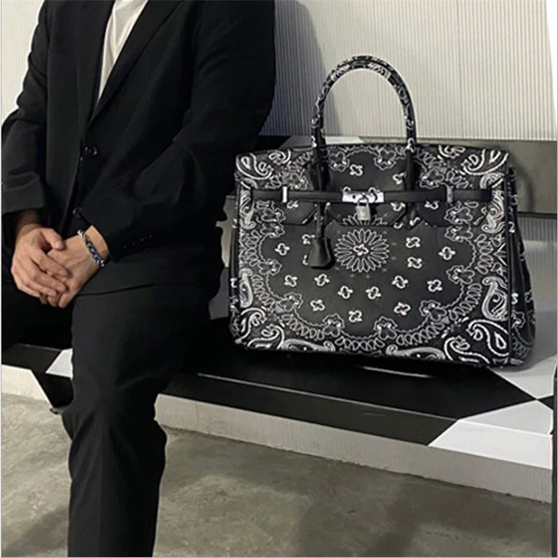 

2021 New Designer Bags For Women Denim Tote Bag Bandana Print Luxury Handbag Bolso Mujer Sac A Main De Luxe Bolsa Feminina