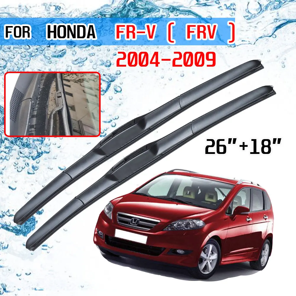 

Щетки стеклоочистителя переднего лобового стекла для Honda FR-V FRV 2004 2005 2006 2007 2008 2009 аксессуары щетки стеклоочистителя U J Hook