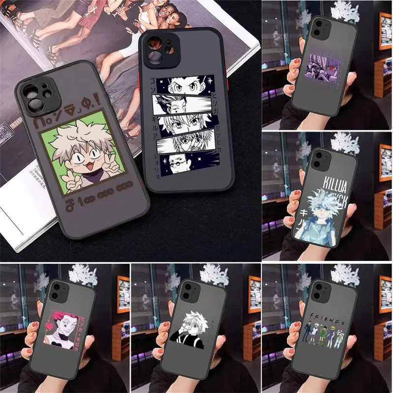 

Hunter X Hunter Killua Zoldyck Phone Case For iPhone 13 12 11 Mini Pro XR XS Max 7 8 Plus X Matte transparent Back Cover