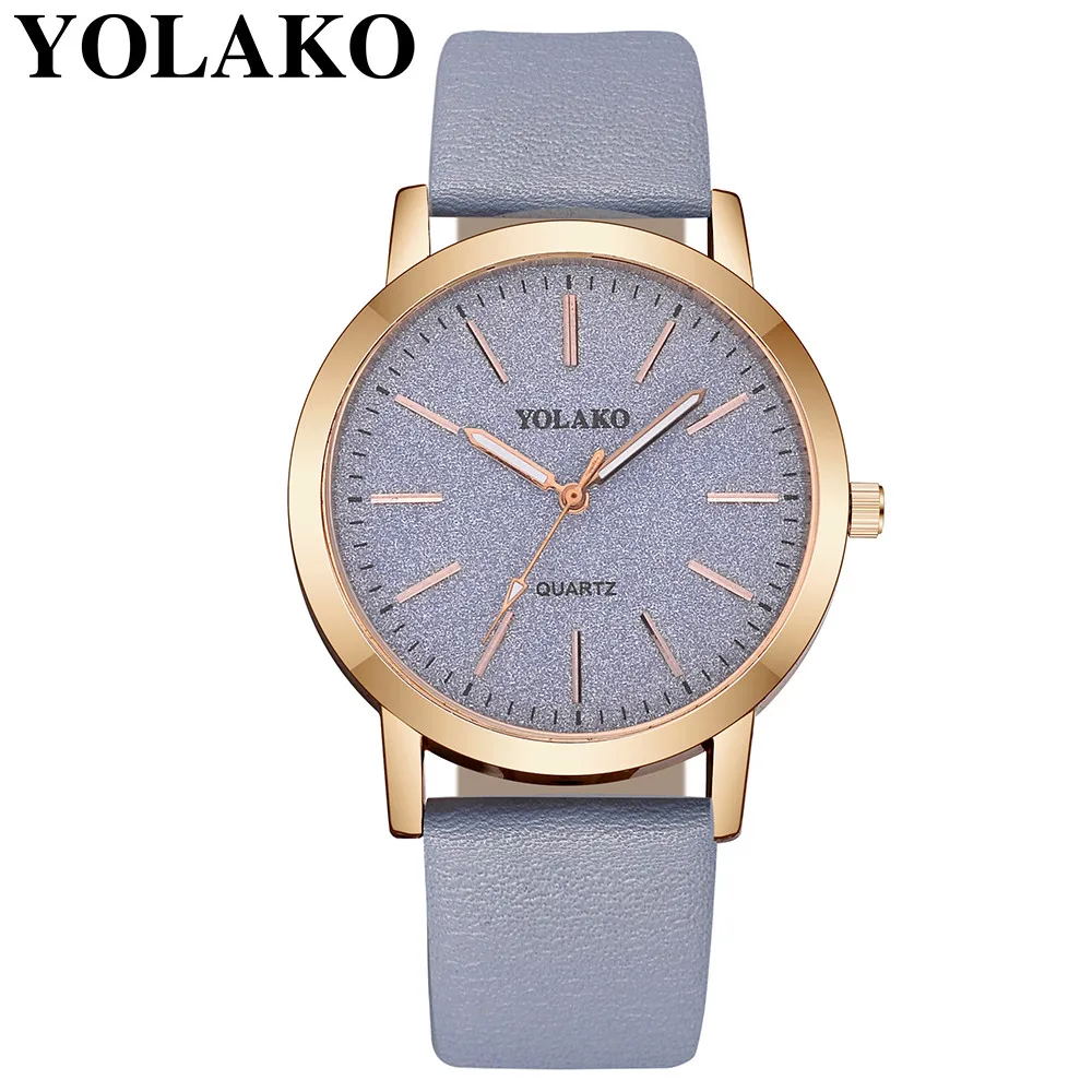 Женские часы Лидирующий бренд Модные женские простые часы Zegarek Damsk iLeather Аналоговые кварцевые наручные часы saat подарок