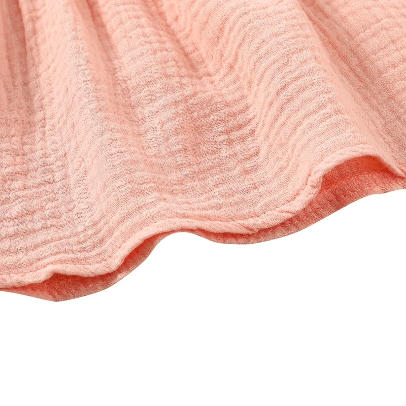 

Summer Newborn Baby Girl Cotton Linen Sleeveless Dress Fashion Lace-edged Casual Sundress Bow Dress Clothes