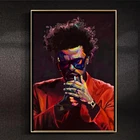 The Weeknd позорные огни Starboy Rap, музыкальный альбом, плакат и печать, настенная Картина на холсте, картина для спальни, украшение для дома
