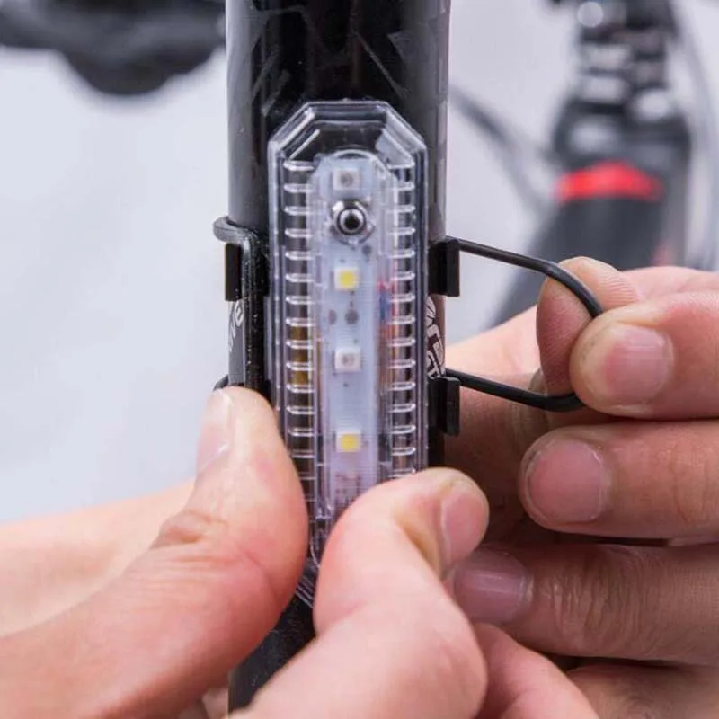 Велосипед велосипедный задний фонарь USB Перезаряжаемый 5LED Задний безопасность