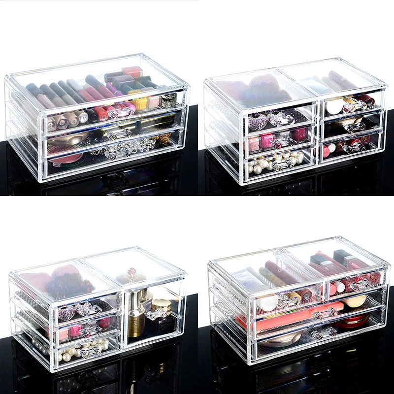 Акриловый Органайзер для косметики коробка хранения ювелирных изделий