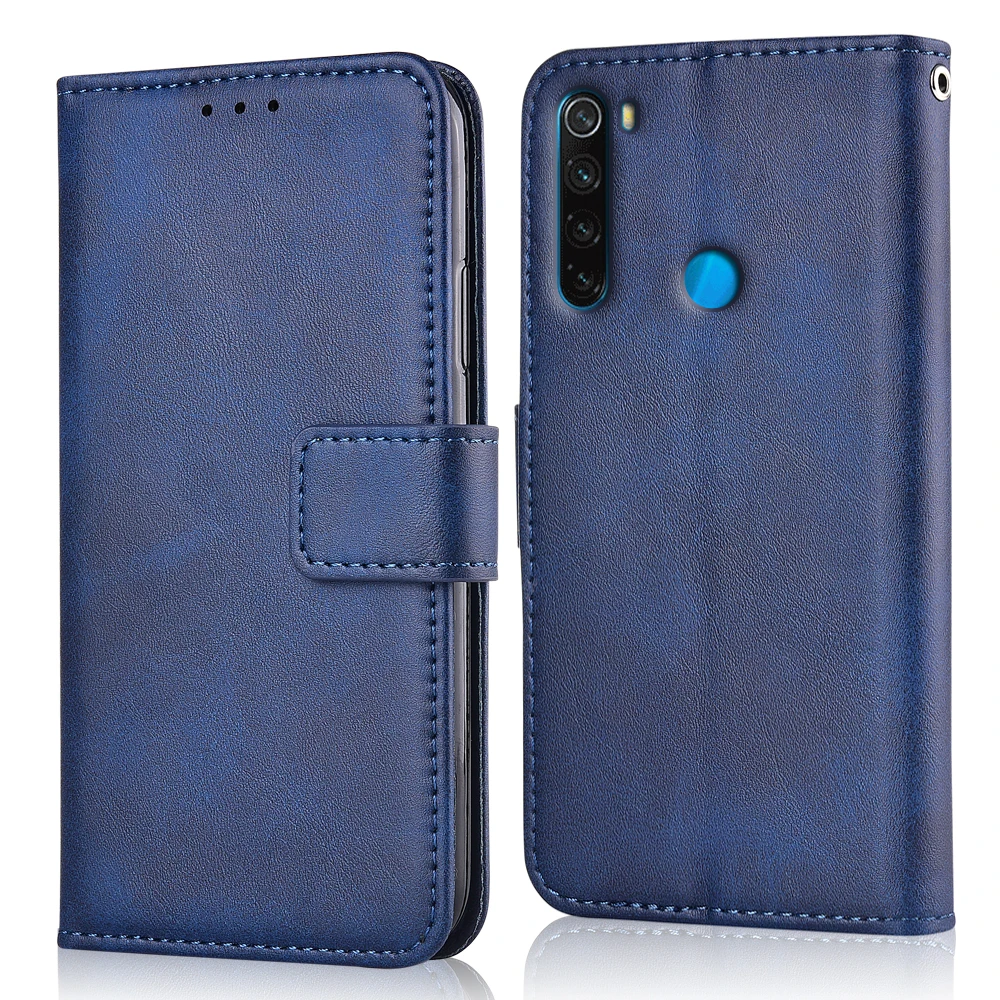 Чехол для Redmi Note 8T задняя крышка Xiaomi чехол бумажник с откидной крышкой кожаный