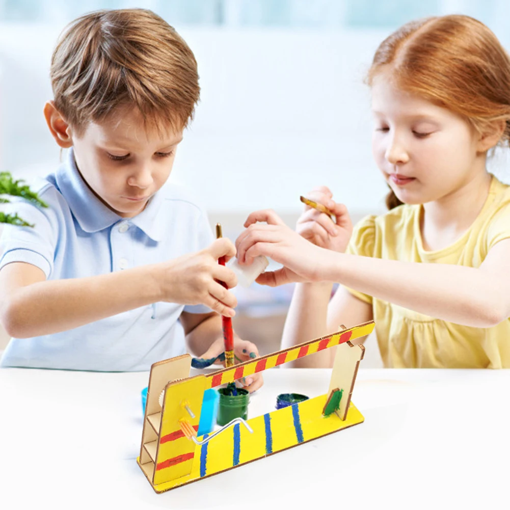 Деревянный барьер ворота дверь Модель развивает детское любопытство творчество