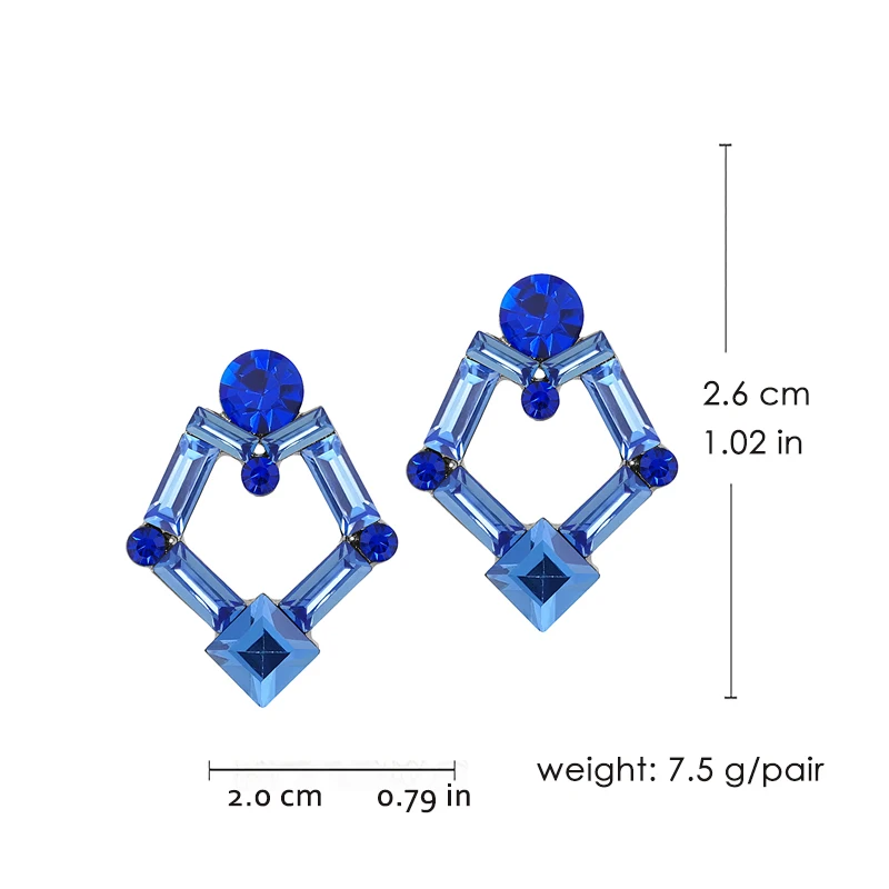 Veyofun Fashion Crystal Hollow out Stud Earrings for Women Accessories Jewelry Wholesale New | Украшения и аксессуары