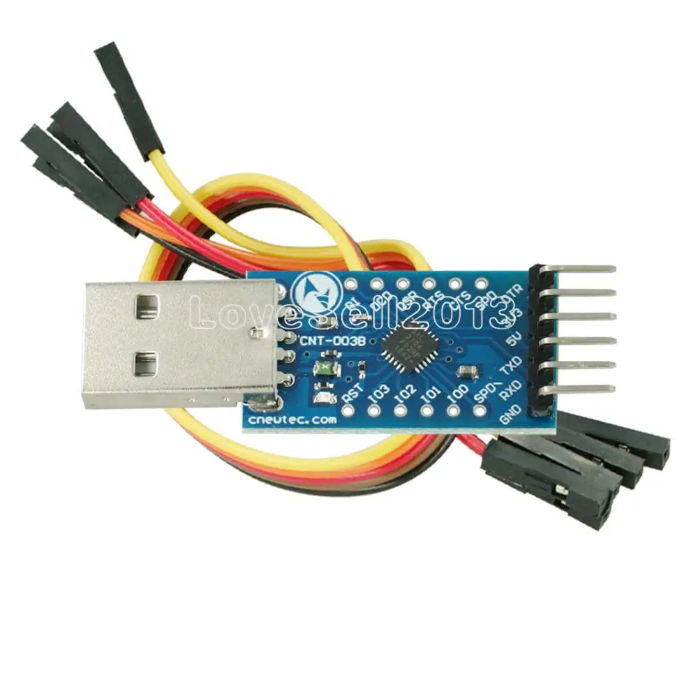 Плата последовательного преобразователя CP2104 USB 2,0 в TTL UART, плата CP2104 STC PRGMR с кабелями Dupont, 6PIN 6PIN, для замены CP2102