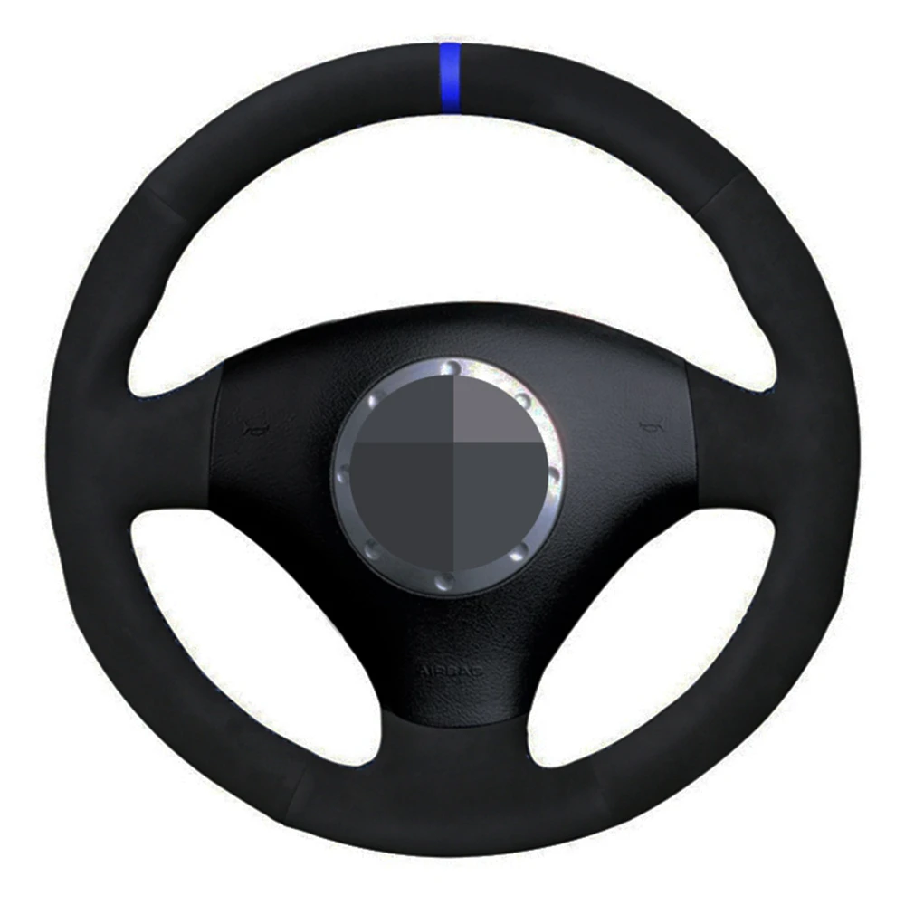 

Car Steering Wheel Cover DIY Genuine Leather Suede For Audi A2 8Z A3 8L Sportback A4 B6 Avant A6 C5 A8 D2 TT 8N S4 S3 RS 4 RS 6