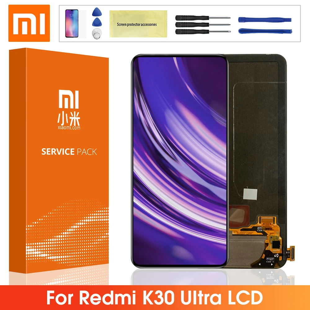 

Оригинальный сенсорный экран 6,67 дюйма для Xiaomi Redmi K30 Ultra, ЖК-дисплей, сенсорный экран, дигитайзер, запчасти для Redmi K30 Ultra M2006J10C