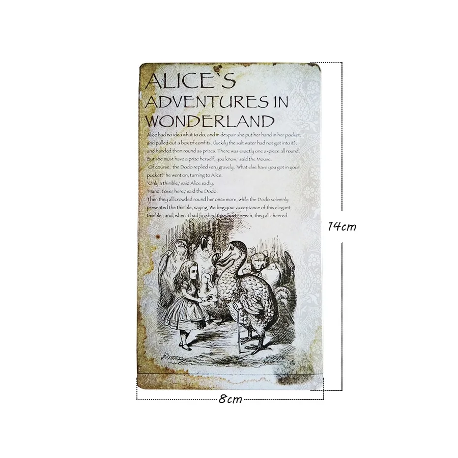 6 упаковок/партия Винтаж история Почтовые открытки s Алисы Приключения в открытка