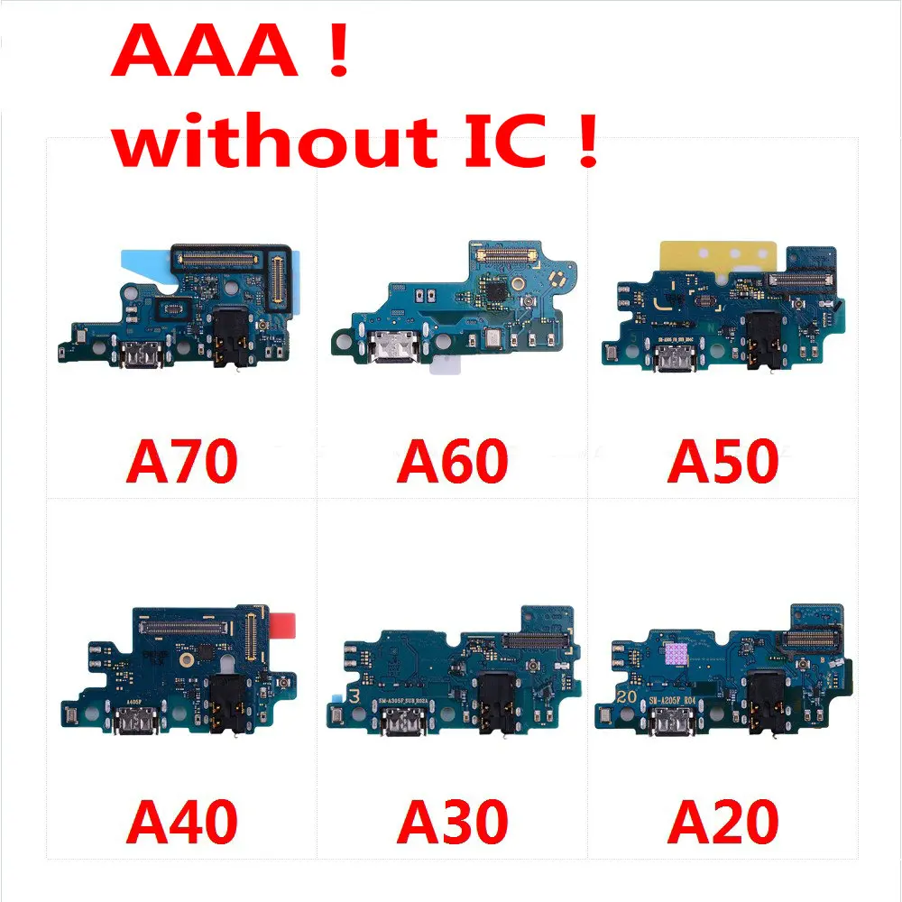

USB Charging Port Connector Board Parts Flex Cable With Microphone Mic For Samsung Galaxy A70 A60 A50 A40s A40 A30 A30S A20 A10