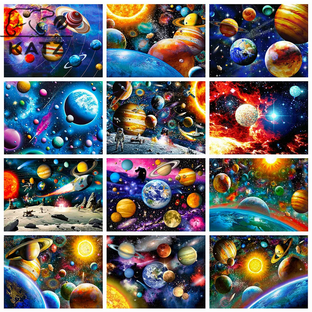 

Galaxy Galaxy Diamond Painting Astronaut Embroidery Crossing 5D Diy Diamond Mosaic Art Gift Cross Stitch Home Decoration
