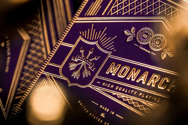 

Purple Monarch Playing Cards by Theory11 Monarchs Deck Bicycle Poker Magic Card Games Magic Tricks Props for Magician
