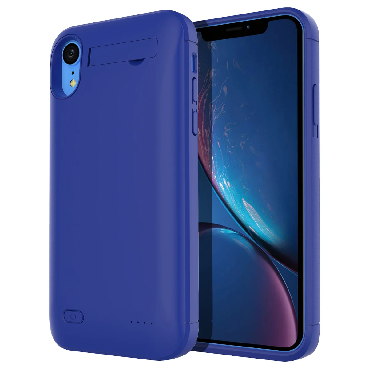 for iPhone XR Blue Для iPhone 7 8 X XS Max XR чехол для зарядного устройства 4000 мАч внешний резервный блок питания защитный чехол для зарядки 7 Plus 8 plus чехол - Цвет: for iPhone XR Blue