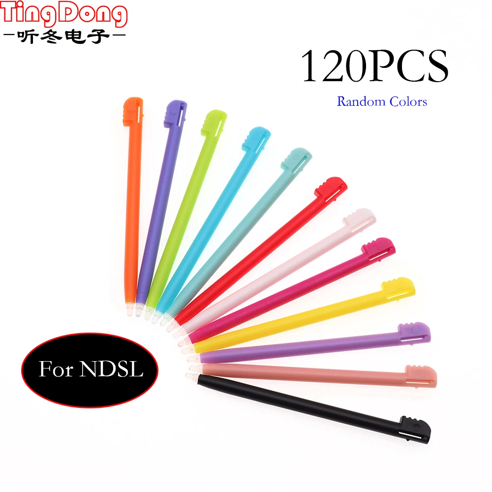 

10 шт./набор = 120 шт. сенсорный NDS Стилус для Nintendo DS Lite DSL NDSL новые пластиковые игровые видео стилус игровые аксессуары случайных Цвет