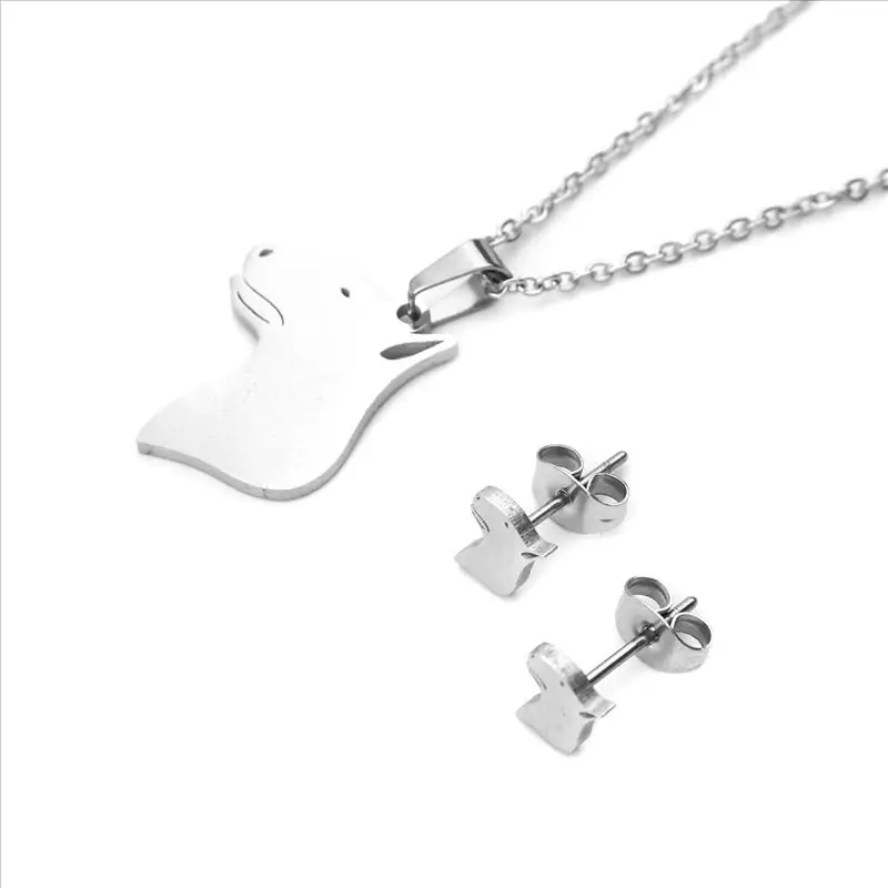 Doreenbeads 1 комплект ювелирное ожерелье из нержавеющей стали серебряная Сережка для