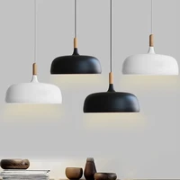 nordic modern ceiling wood aluminum pendant lights kitchen dining table bedroom decorative lighting