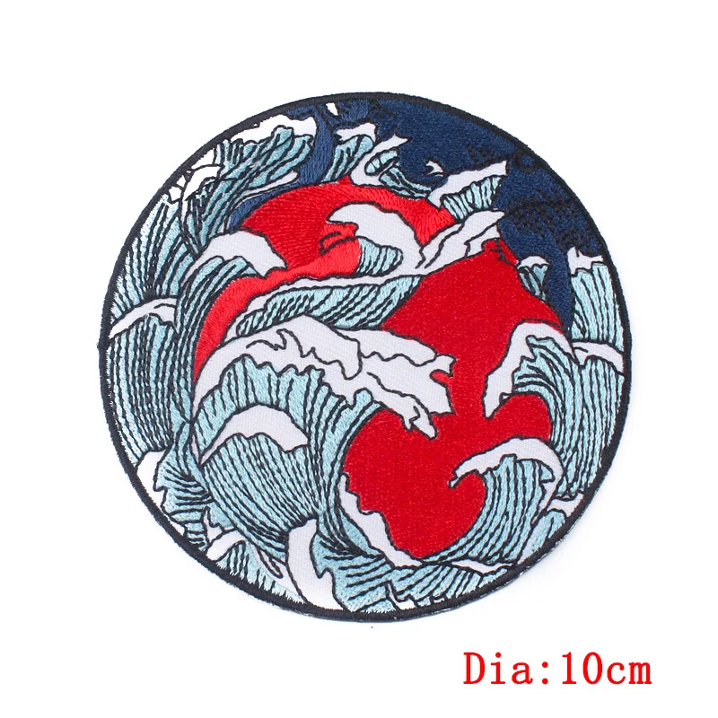 Сделай Сам панк стиль патч Дешевые хиппи вышитые значки нашивки Холодное сердце