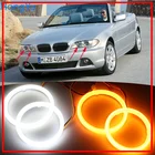 Двухцветсветильник светодиодный поворотник с ангельским глазом для BMW 3 Series E46 Convertible Coupe Cabrio 2004-2006 хлопок