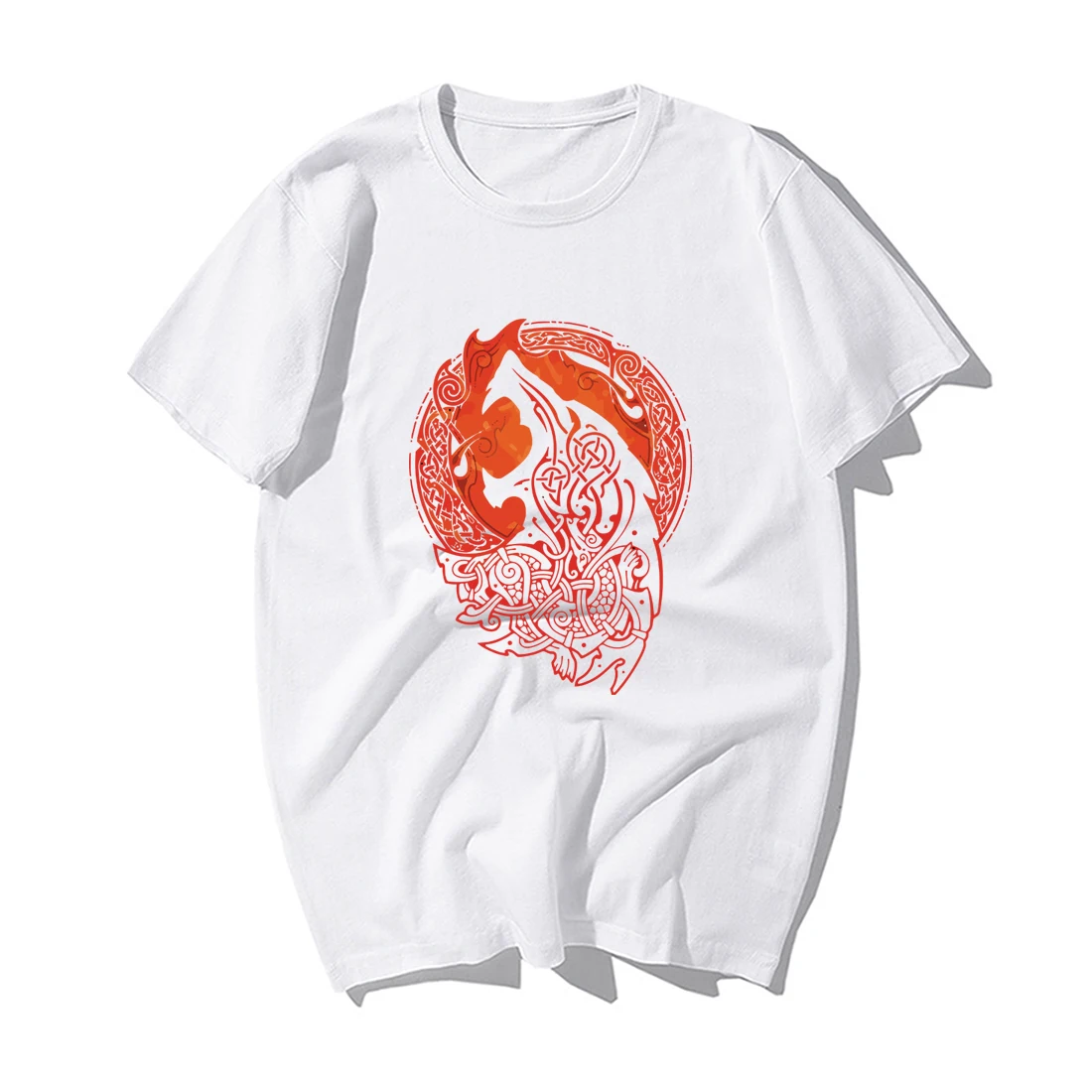 

Norse Mythology Fenrir T Shirt Viking Valhalla Odin Tshirt Men Summer Casual Cotton Short Sleeve Tshirt Tops Harajuku Streetwear