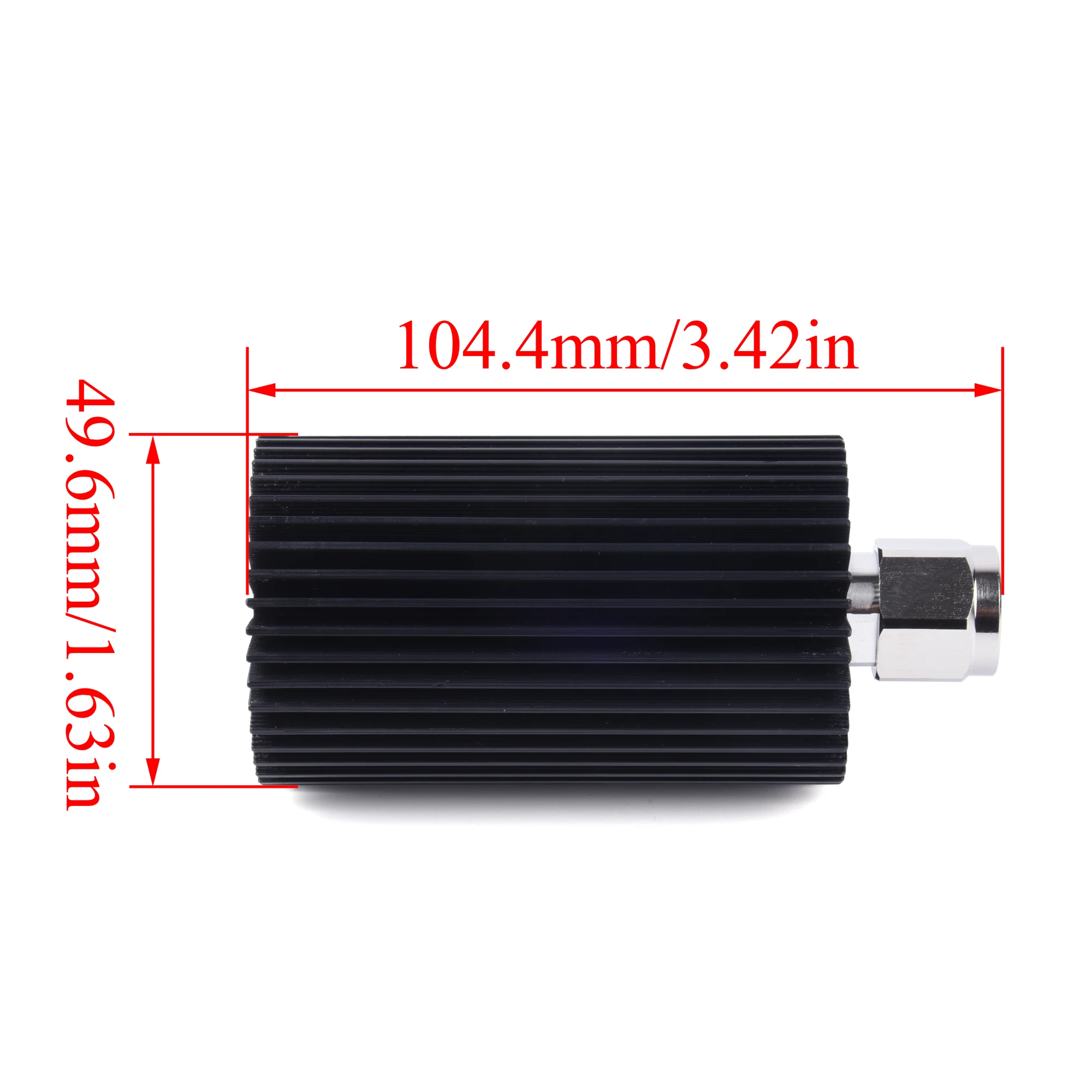 RF Coaxial Dummy Load N Male DC-3G Connector  50W Termination Loads 800-3000MHz