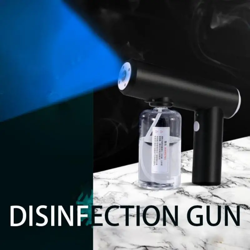 

250 мл Новый дезинфекционный распылитель пистолет Беспроводной нано синий светильник паровой спрей USB Перезаряжаемый домашний и офисный дез...