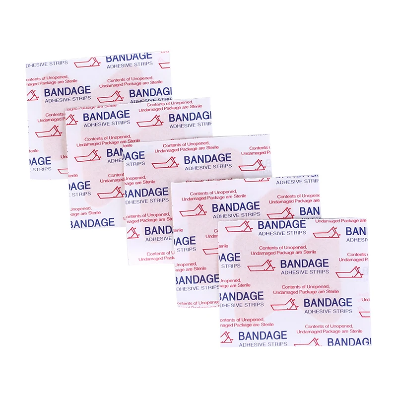 

10Pcs Medical Anti-bacteria Band Aid Pads First Aid Waterproof Wound Paste Plaster