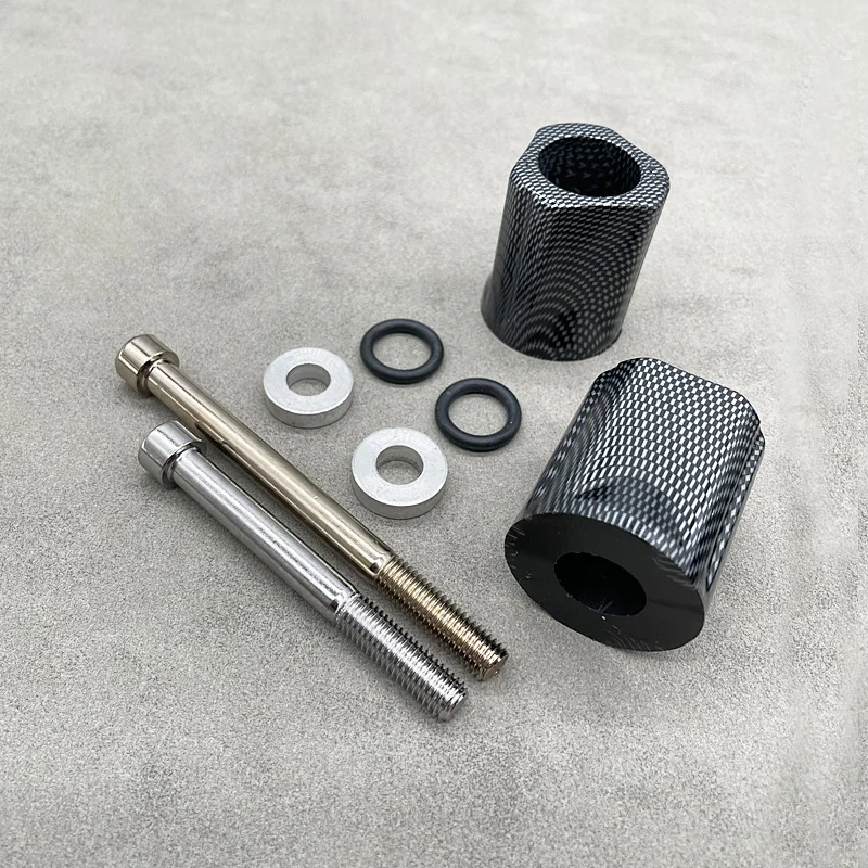 Черные и Углеродные аксессуары для мотоциклов ползунки без обрезания рамы