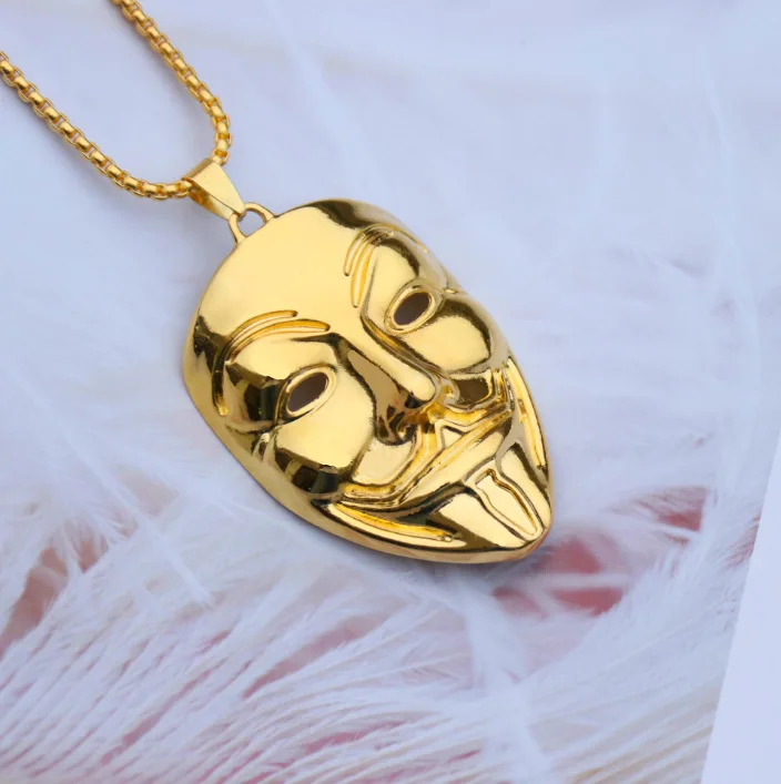 Популярное стильное рыболовное ожерелье в виде рыбьей кости маски с черепом