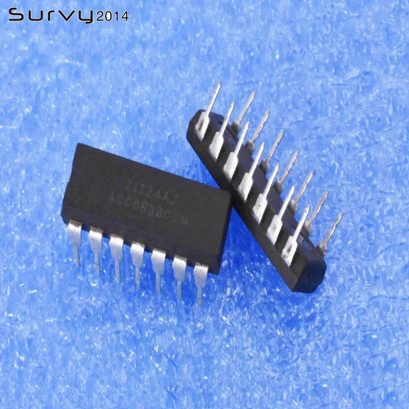 1 шт./5 шт. ADC0833CCN ADC0833 DIP-14 IC 8-битный последовательный 4-канальный преобразователь Инкапсуляция diy Электроника
