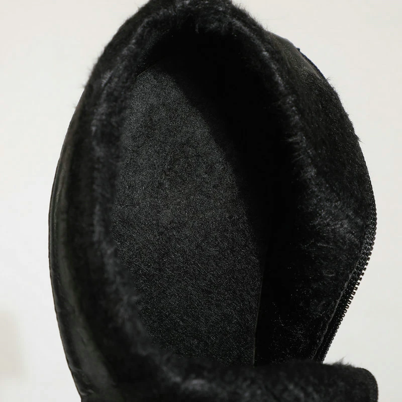 

High Quality Sexy Women's Shoes Crocodile Pattern PU Thick Heel Pointed Toe Women Winter Short Boots Zipper Nude Boots 2021