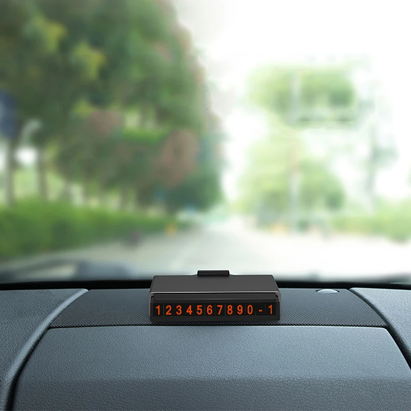 Автомобильный стиль элегантная Временная парковочная карта номер телефона