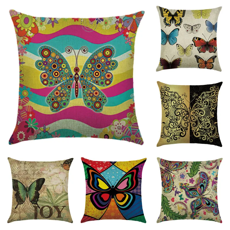 Милая бабочка броши в виде бабочек насекомых узор чехол для подушки с принтом