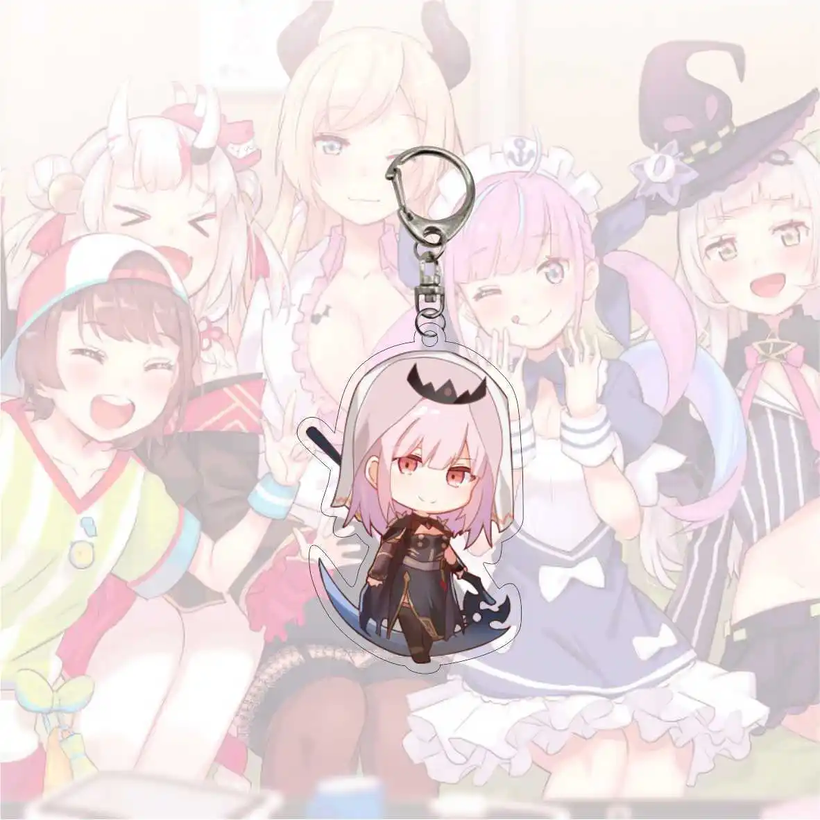 Брелок для ключей фантазия Hololive Vtuber Kagura Нана Inugami Korone Shirakami Fubuki Косплей Аниме